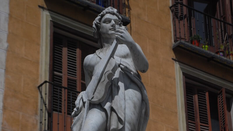 Historic Madrid statue