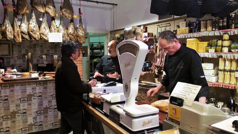 person buying local delicacies