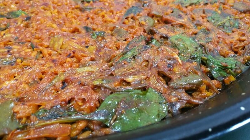 Traditional Spanish Paella dish